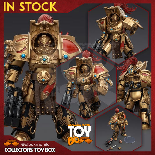 Joytoy 1/18 Warhammer The Horus Heresy Legio Custodes Aquilon Terminator Squad Aquilon with twin-linked Adrathic Destructor