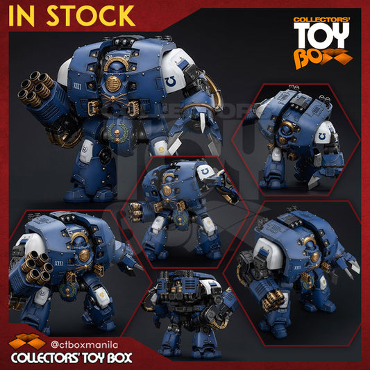 Joytoy 1/18 Warhammer The Horus Heresy Ultramarines Leviathan Dreadnought with Cyclonic Melta Lance and Siege Claw