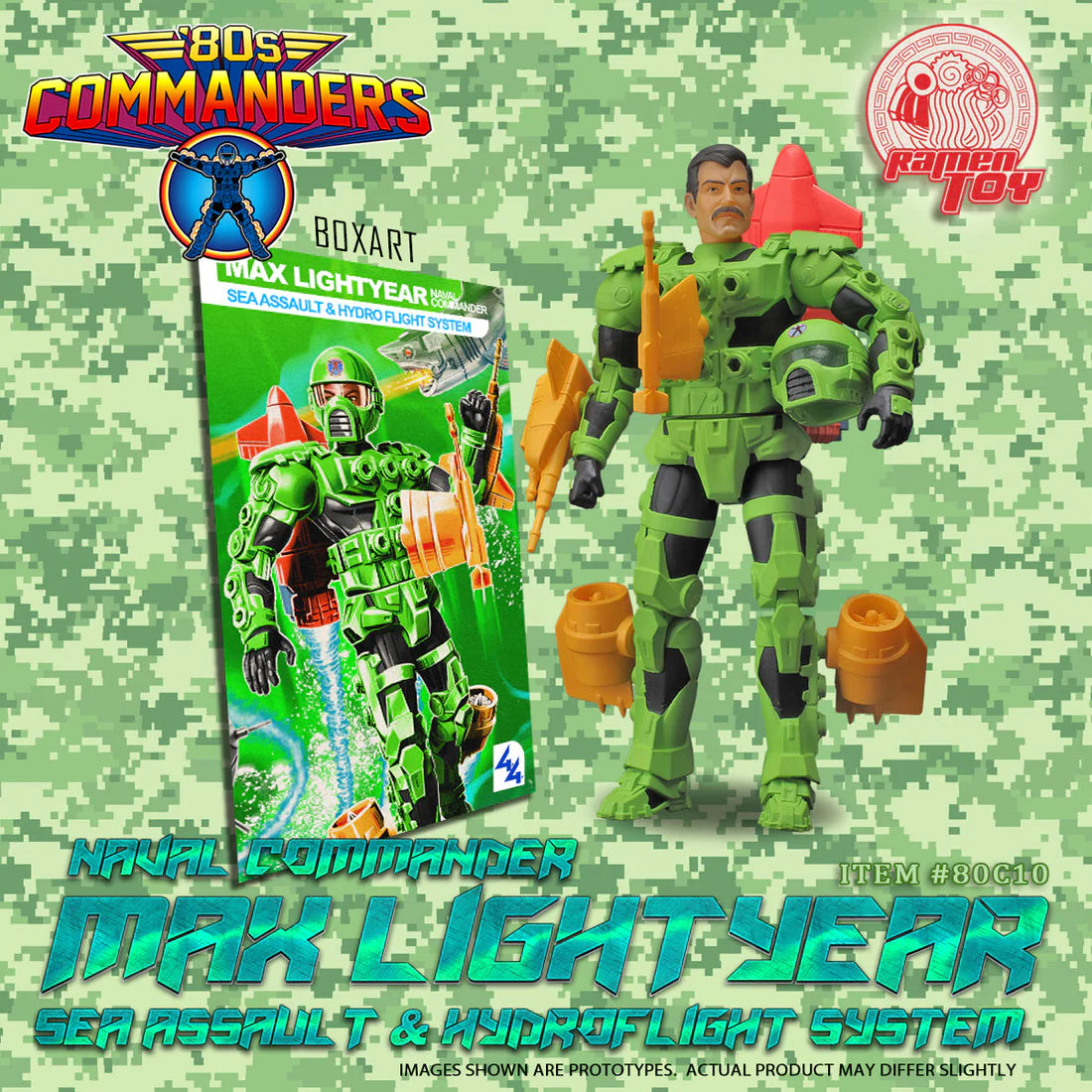 Ramen Toys 80s Commanders Max Lightyear (Green Max Ray)