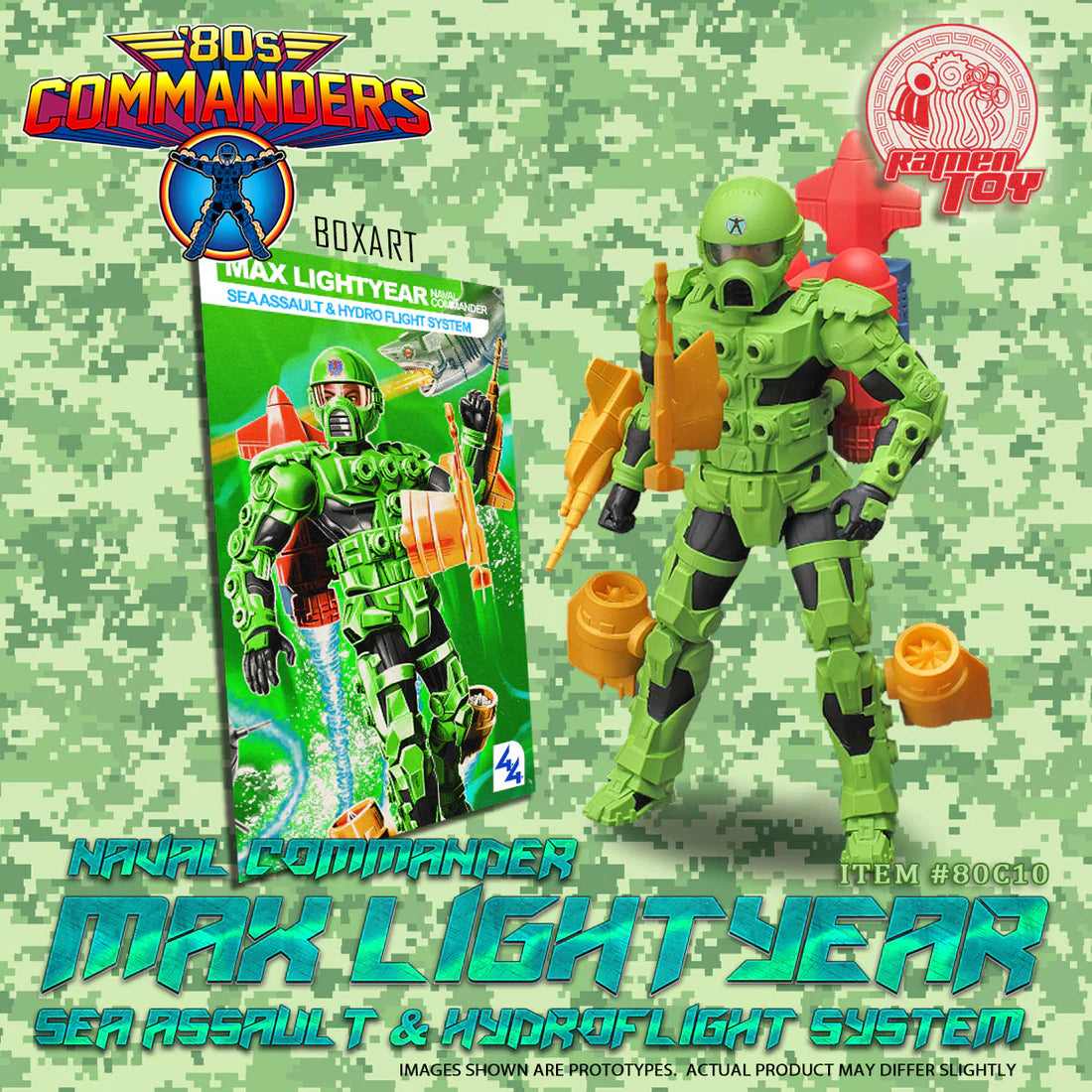 Ramen Toys 80s Commanders Max Lightyear (Green Max Ray)