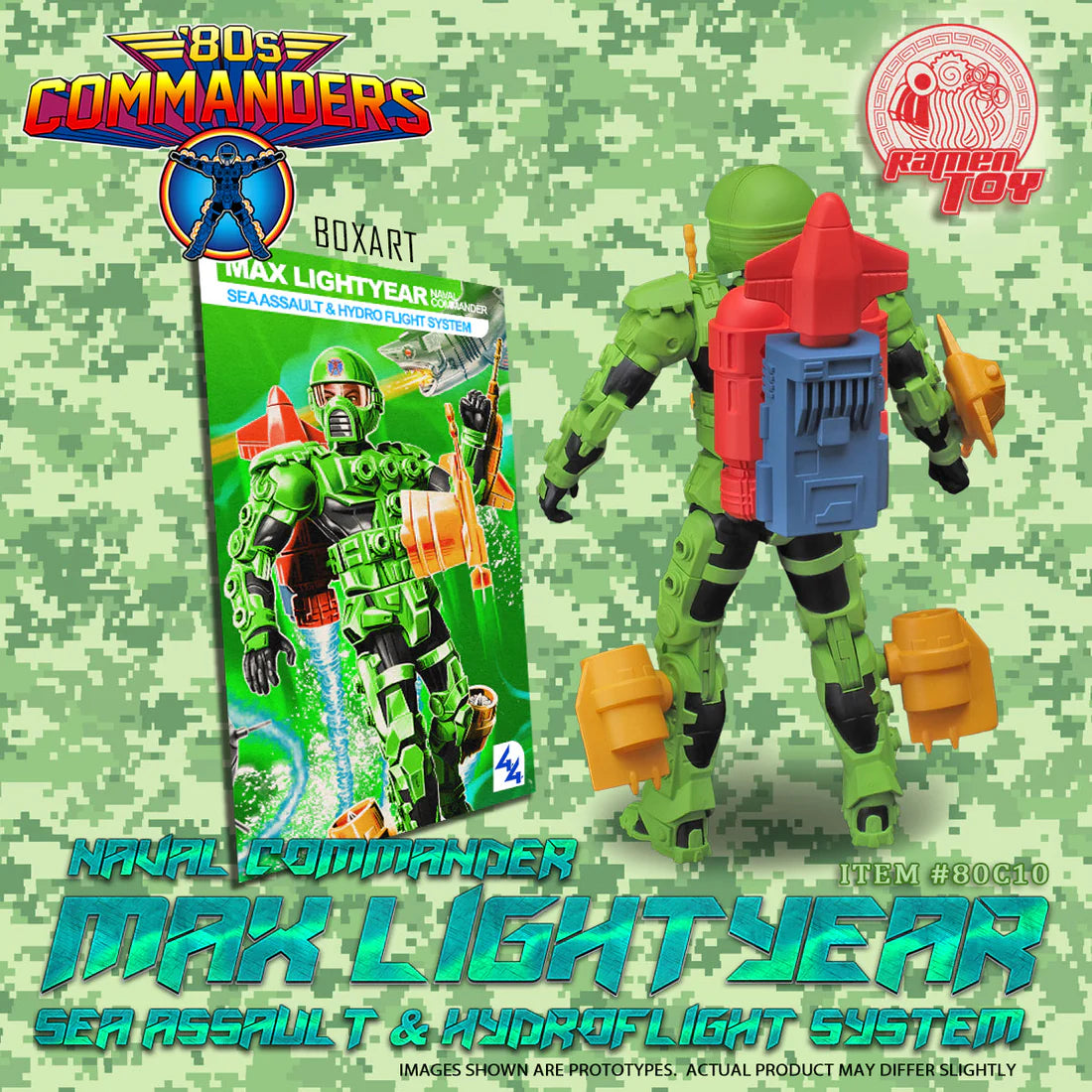 Ramen Toys 80s Commanders Max Lightyear (Green Max Ray)