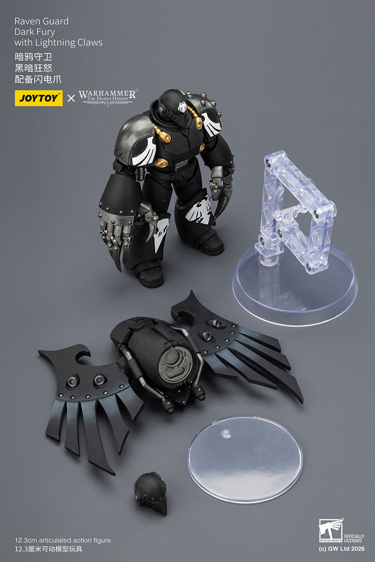 Joytoy 1/18 Warhammer the Horus Heresy Raven Guard Dark Fury with Lightning Claws