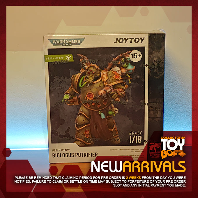 Joytoy 1/18 Warhammer 40k Death Guard Biologus Putrifier
