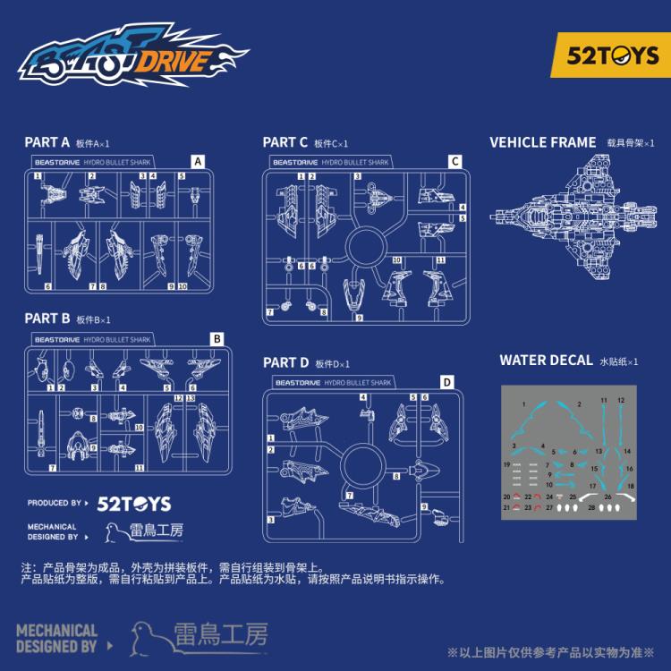 52Toys BeastDrive - BD-02 Hydro Bullet Shark