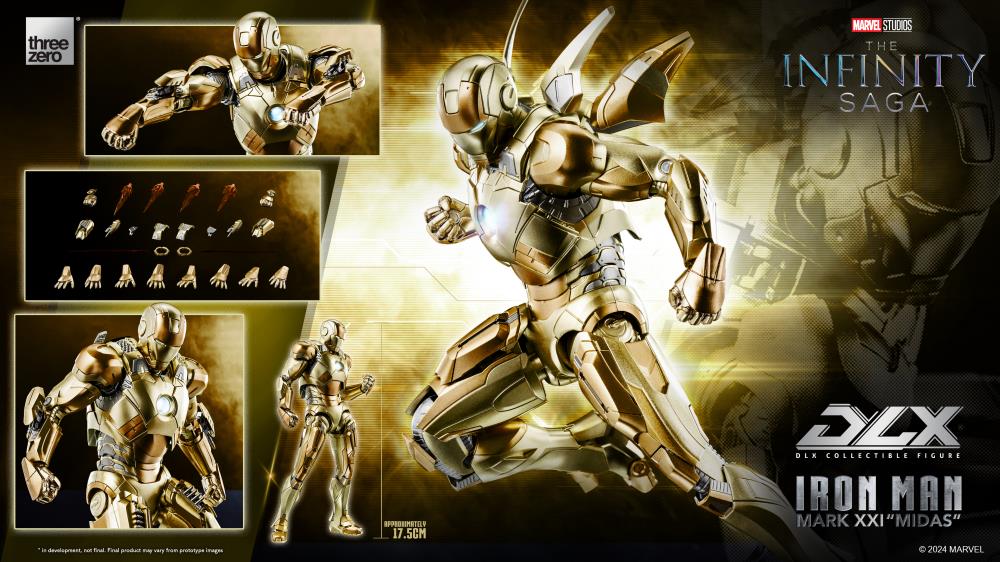 Threezero DLX Marvel Infinity Saga - Iron Man Mark 21 Midas
