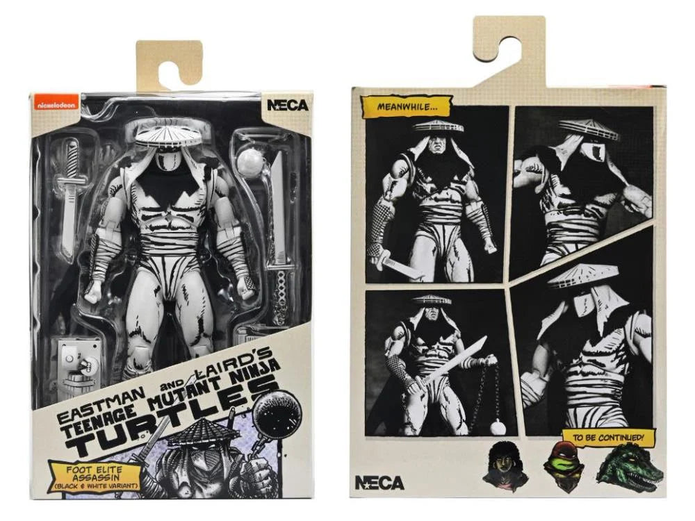 Neca Teenage Mutant Ninja Turtles Mirage Comics - Foot Assassin (Black & White)