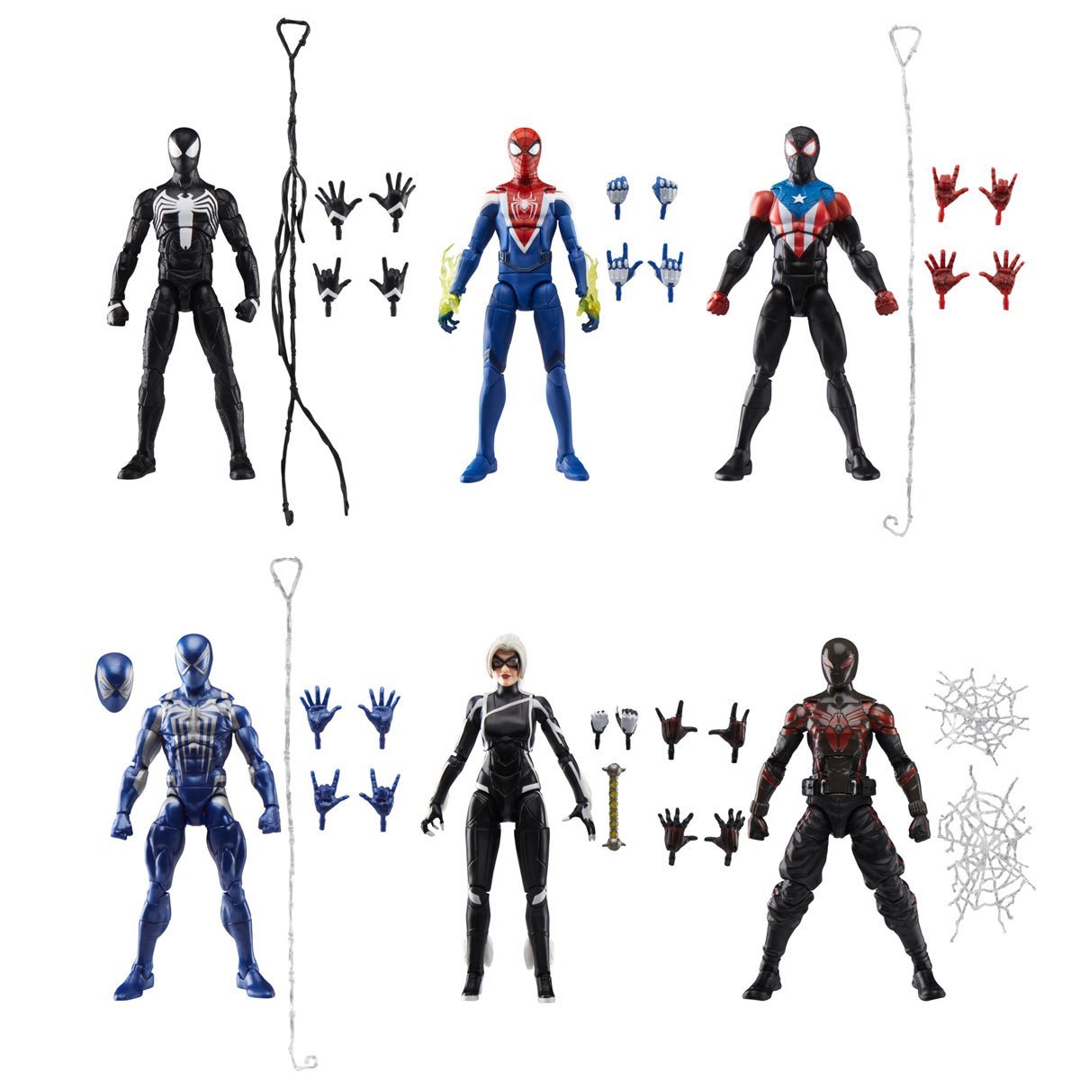 Marvel Legends Gamerverse Marvel's Spider-Man 2 (Set of 6)