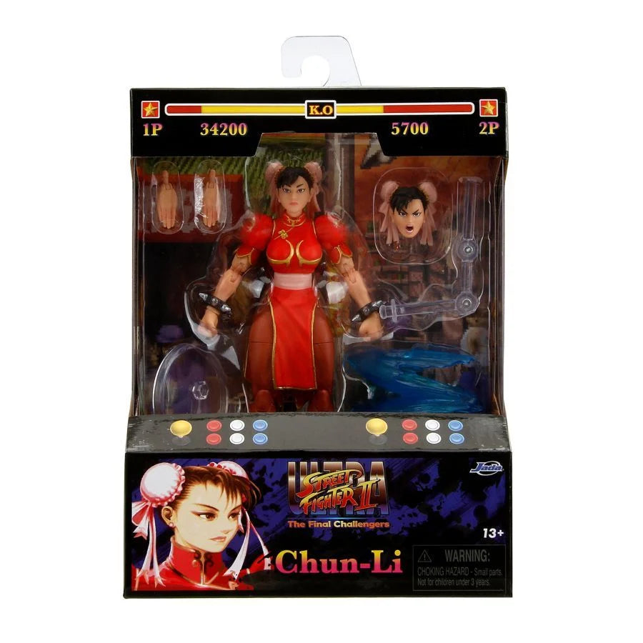Jada Toys Ultra Street Fighter II: The Final Challengers - Chun-Li (Player 2 Red Version)