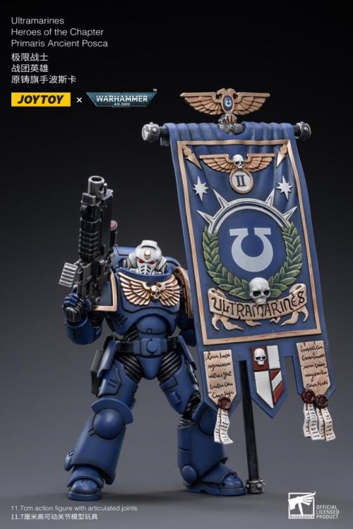 Joytoy 1/18 Warhammer 40K Ultramarines Heroes of the Chapter Primaris Ancient Posca