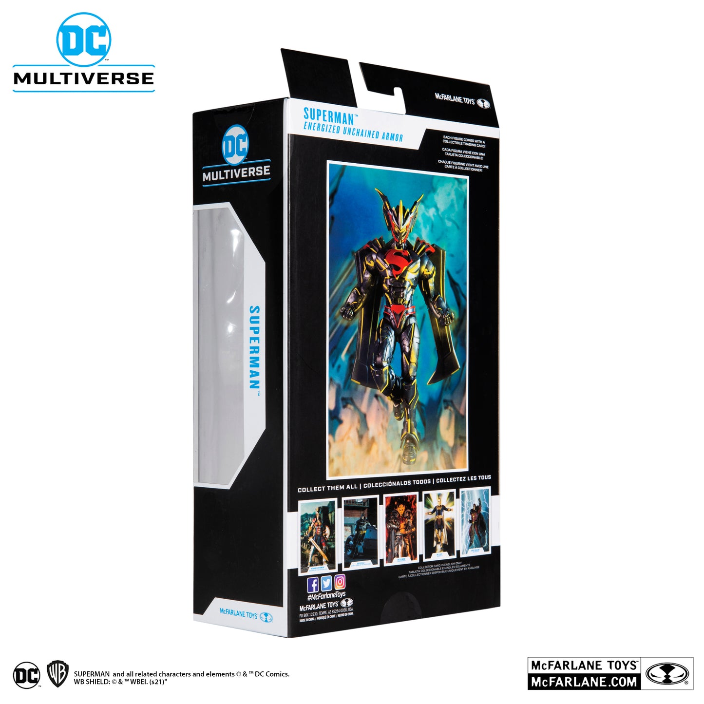 McFarlane Toys DC Superman Energized Unchained Armor Gold Label