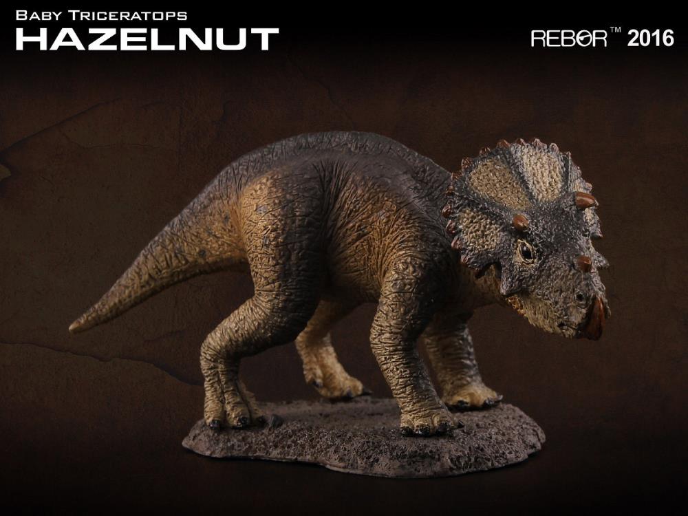 Rebor 1/35 Baby Triceratops Hazelnut