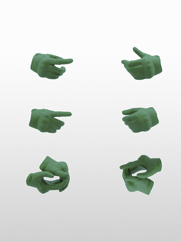 Tomytec Little Armory LAOP07 Figma Tactical Gloves 2 Revolver Set (Green)
