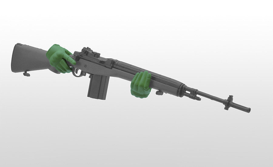 Tomytec Little Armory LAOP07 Figma Tactical Gloves 2 Revolver Set (Green)