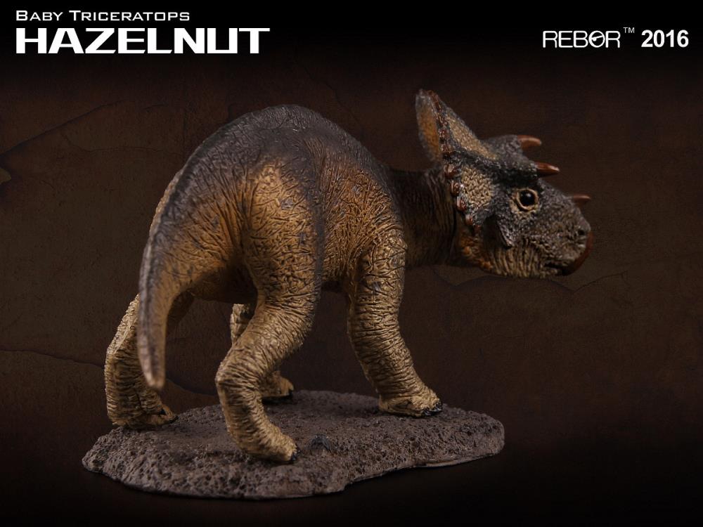Rebor 1/35 Baby Triceratops Hazelnut