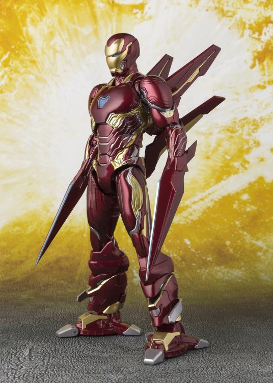 SH Figuarts Marvel Avengers Infinity War Iron Man Mark 50 with Nano Weapon Set