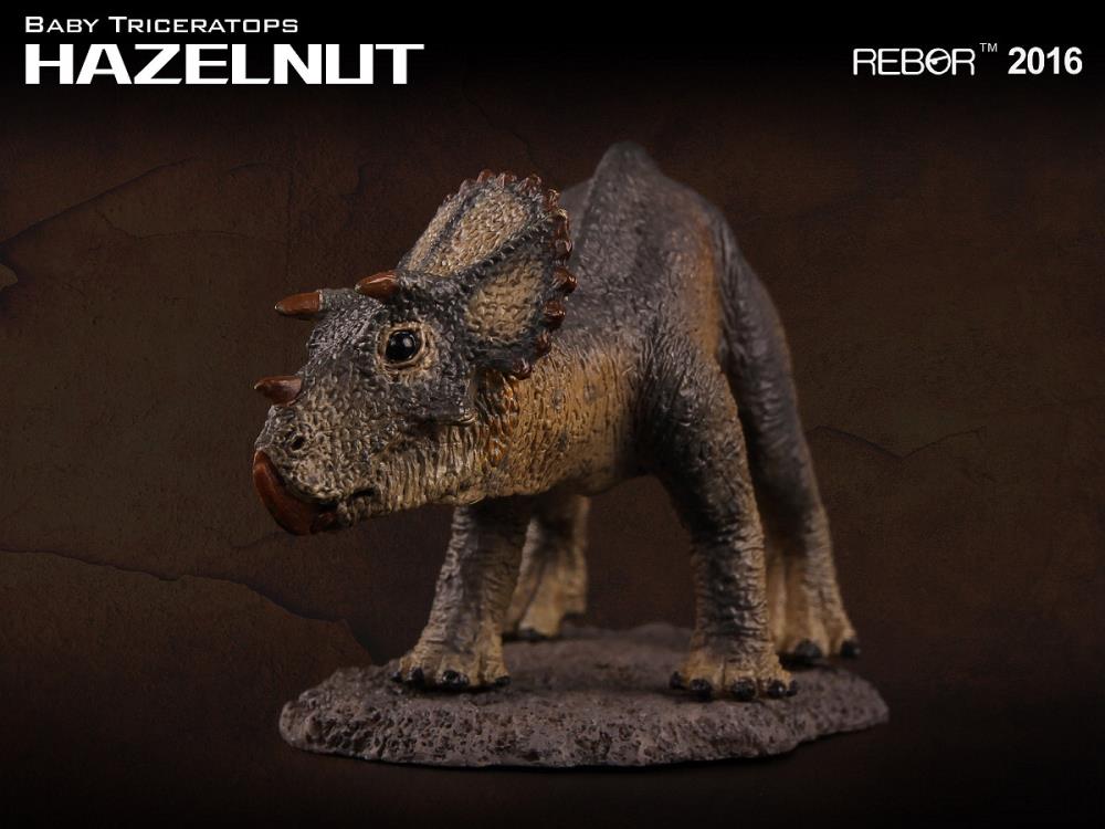 Rebor 1/35 Baby Triceratops Hazelnut