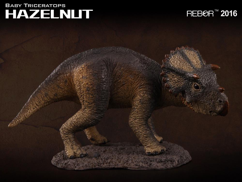 Rebor 1/35 Baby Triceratops Hazelnut