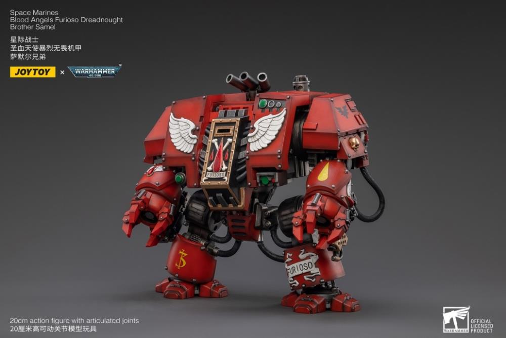 Joytoy 1/18 Warhammer 40k Blood Angels Furioso Dreadnought Brother Samel