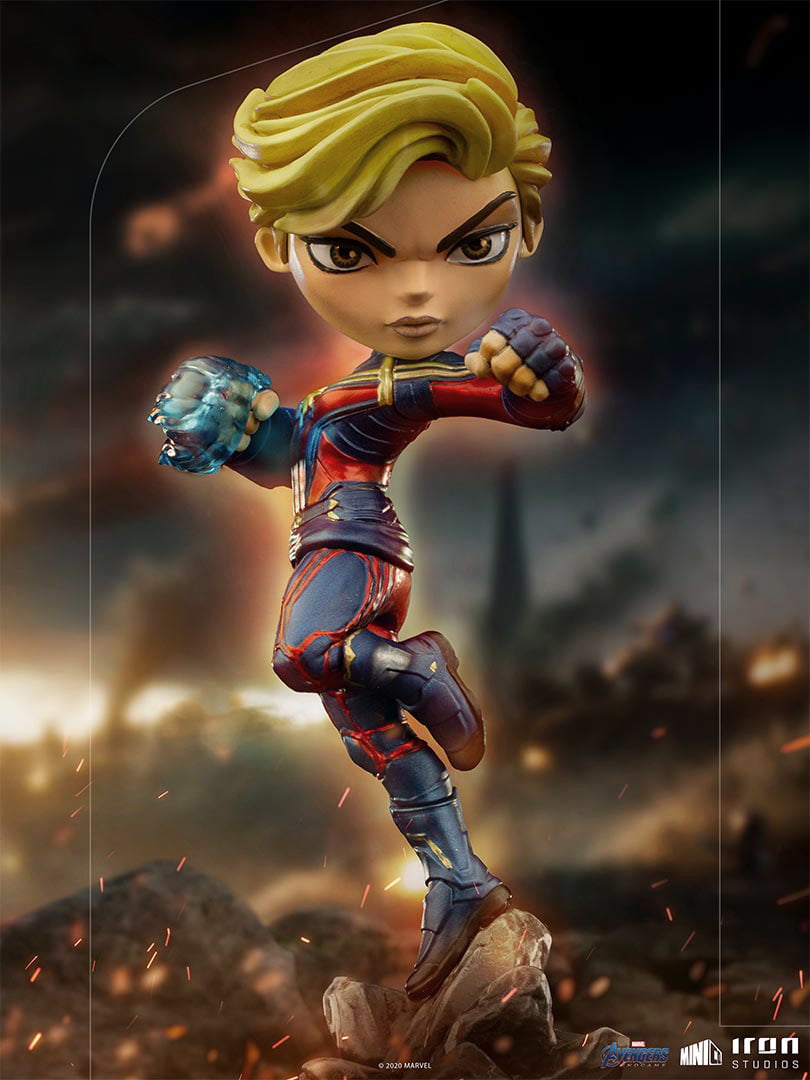 Iron Studios Mini Co Marvel Avengers Endgame Captain Marvel