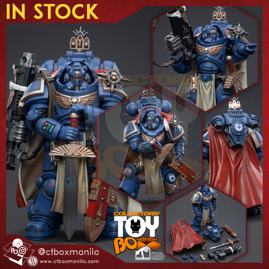 Joytoy 1/18 Warhammer 40K Ultramarines - Primaris Captain Ptolias Corvor with Master Crafter Heavy Bolt Rifle