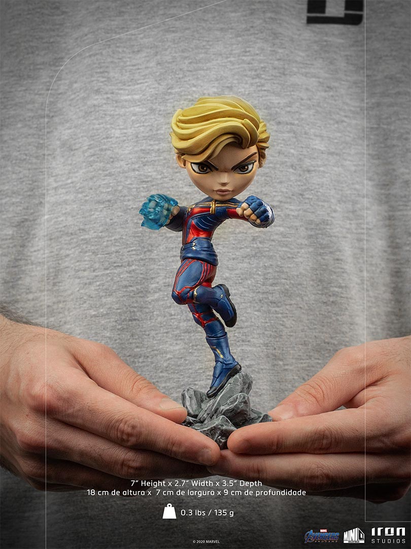 Iron Studios Mini Co Marvel Avengers Endgame Captain Marvel