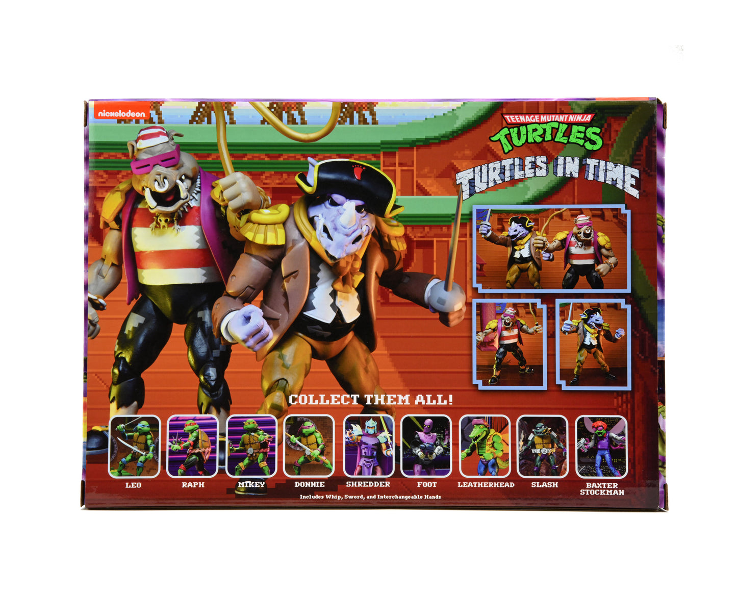Neca Ultimate Teenage Mutant Ninja Turtles Turtles in Time Pirate Rocksteady and Bebop
