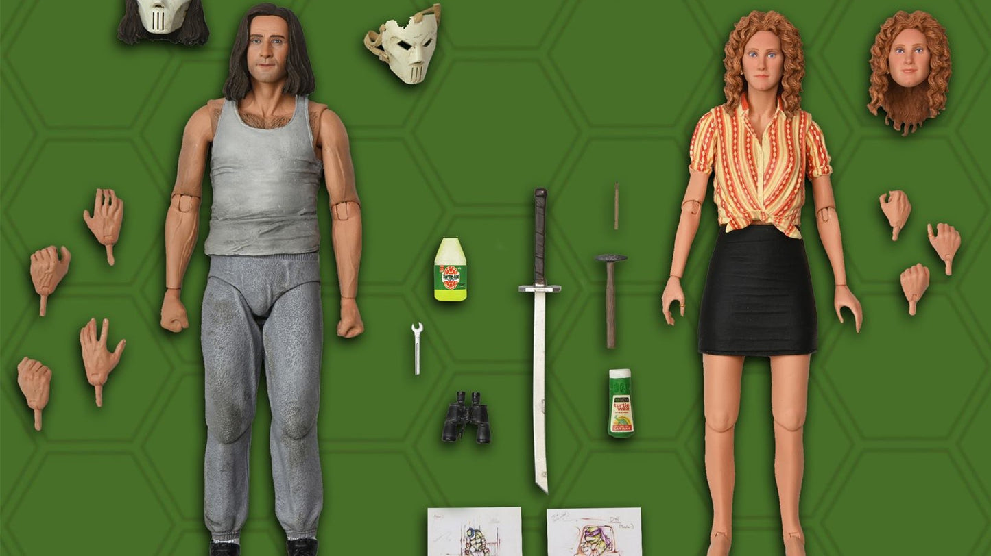 Neca Ultimate Teenage Mutant Ninja Turtles April Oneil and Casey Jones 2 Pack