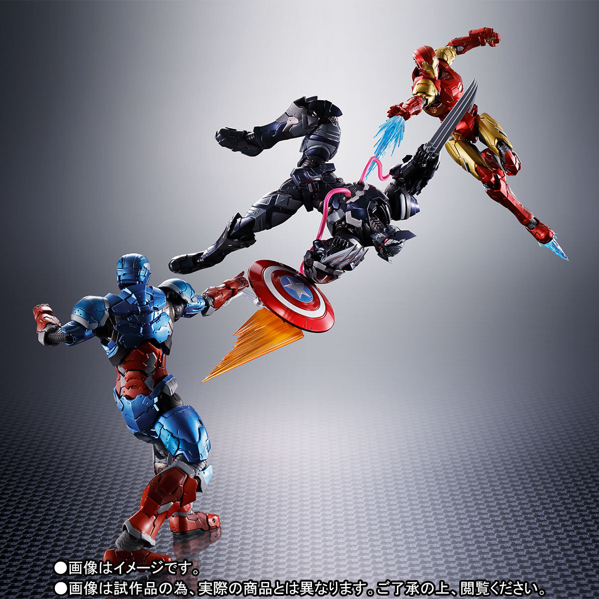 SH Figuarts Marvel Tech-On Avengers Venom Symbiote Wolverine