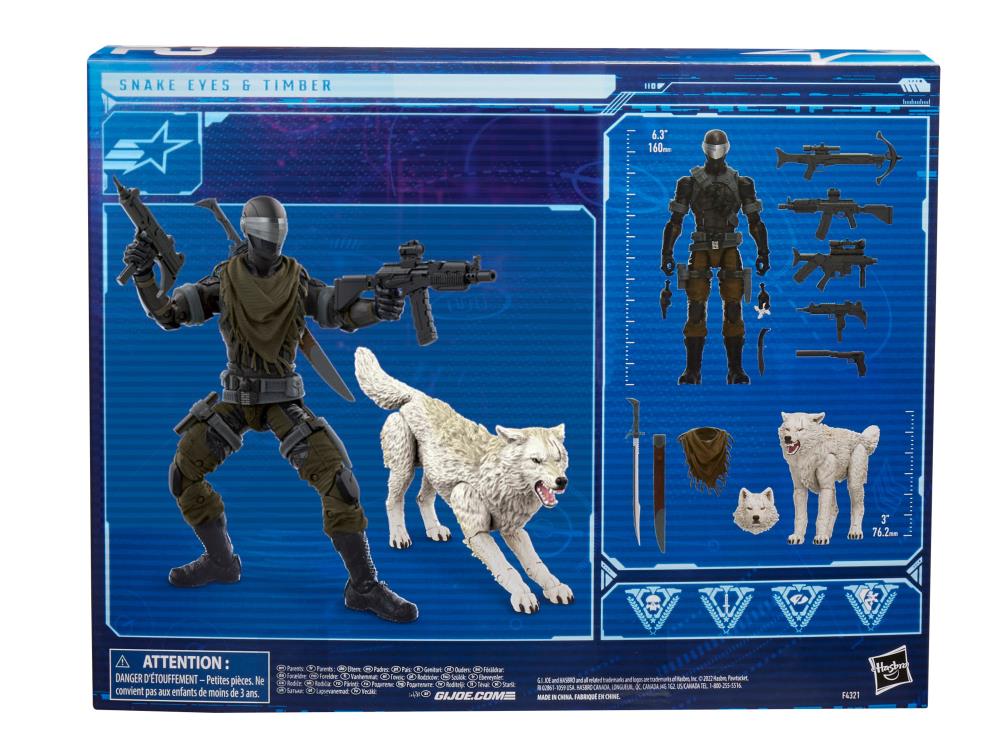Hasbro GIJoe Classified Series Snake Eyes & Timber (Ver.2)