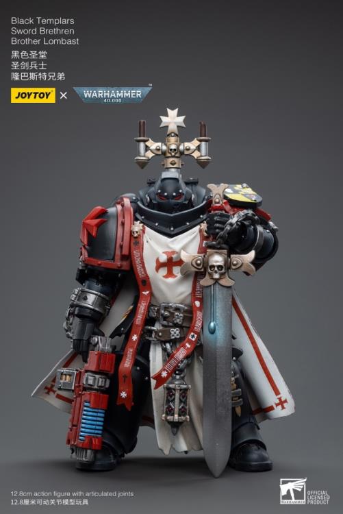 Joytoy 1/18 Warhammer 40K Black Templars Sword Brethren Brother Lombast
