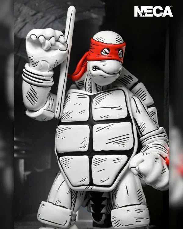Neca Teenage Mutant Ninja Turtles The First Sketch Turtles (Black & White) 2-Pack
