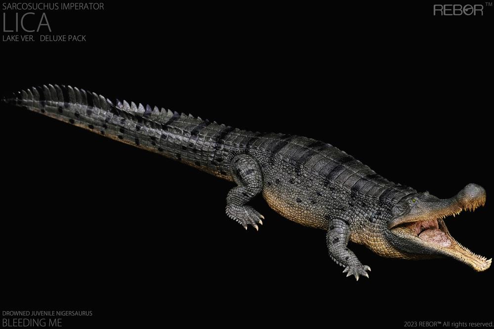 Rebor 1/35 Museum Class Replica - Sarcosuchus imperator "Lica" (Lake Ver.) [Deluxe Pack]