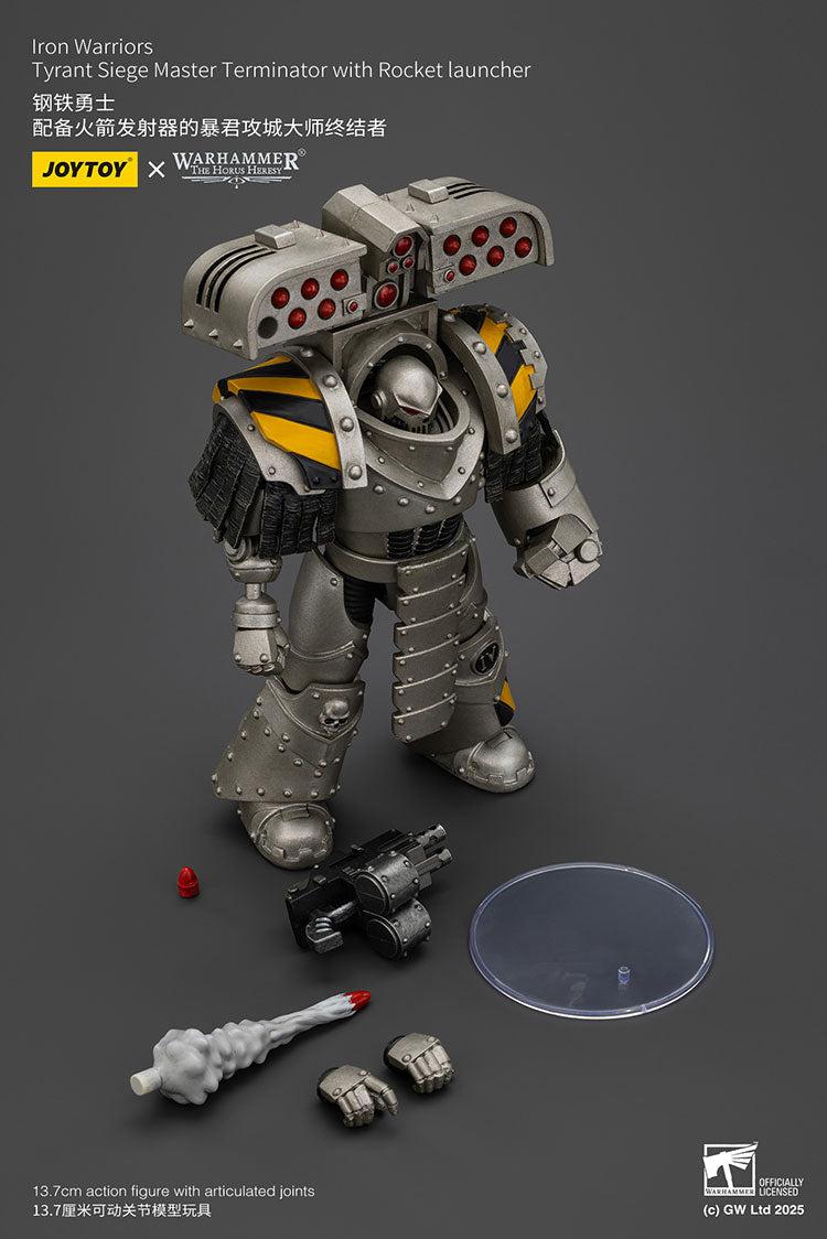 Joytoy 1/18 Warhammer The Horus Heresy lron Warriors - Tyrant Siege Master Terminator with Rocket Launcher