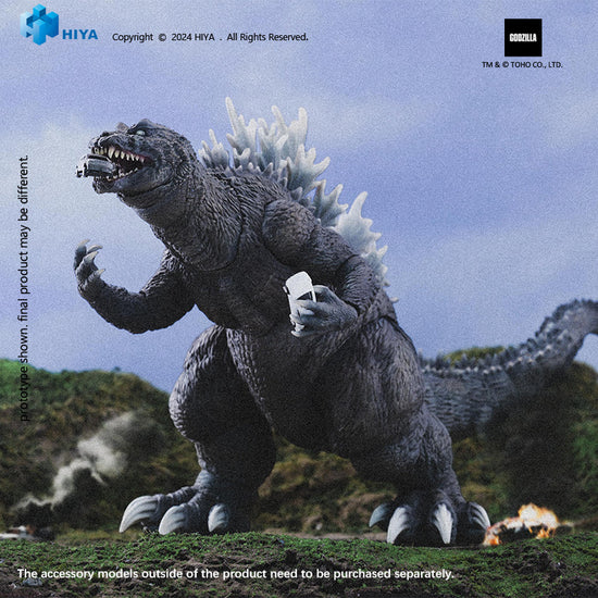 Hiya Toys Exquisite Basic Godzilla, Mothra and King Ghidorah: Giant Monsters All-Out Attack 2001 - Godzilla [Dented Box]