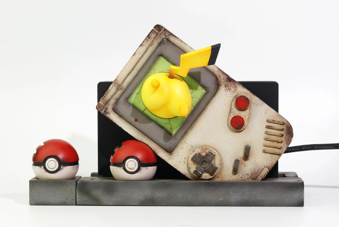 PNJ Grocery Store Gameboy and Pikachu Switch Dock Stand