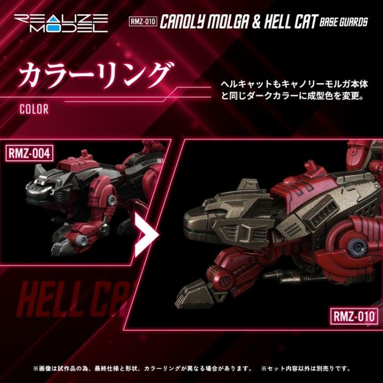 Takara Tomy Realize Model Zoids RMZ-010 Canoly Molga & Hell Cat Base Guards Set