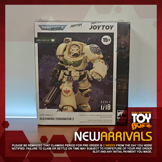 Joytoy 1/18 Warhammer 40k Black Templars Terminator 3 with Power Fist and Assault Cannon