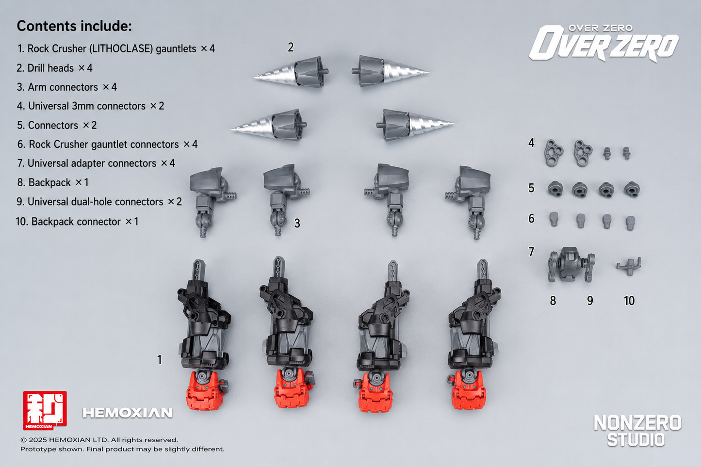 Hemoxian Over Zero 1/10 Nuclear Blast Fist Accessory Pack [Inspected Unit]