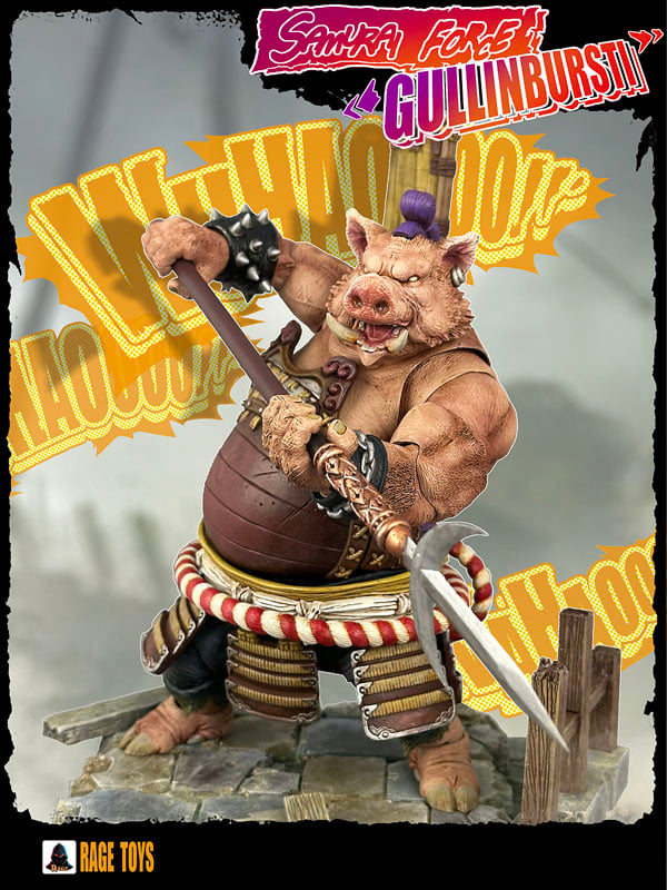 Rage Toys Samurai Force Gullinbursti (Bebop) with Jacket Accessories