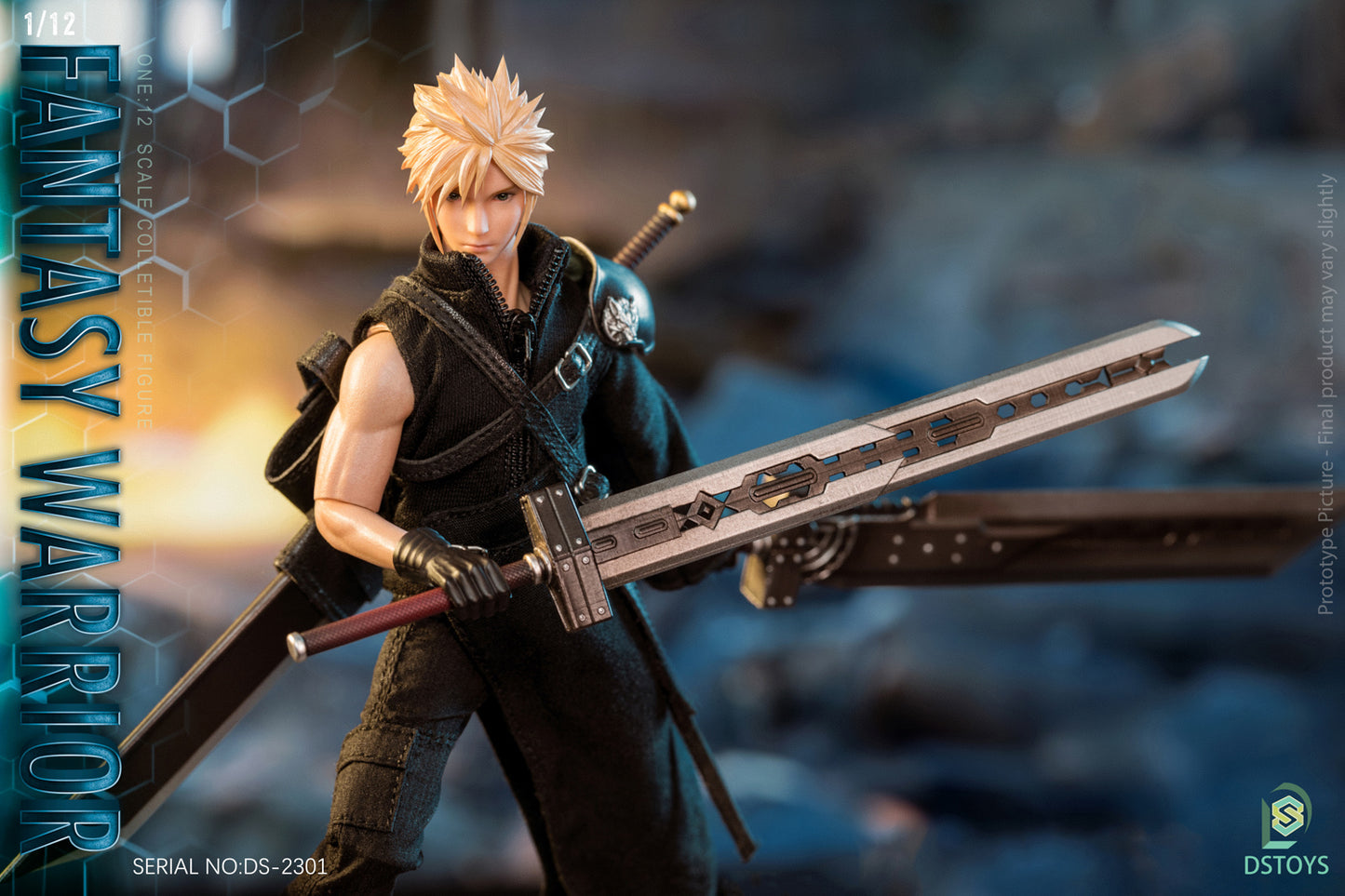 DSToys 1/12 Fantasy Warrior Cloud Piece [Cloud Strife]
