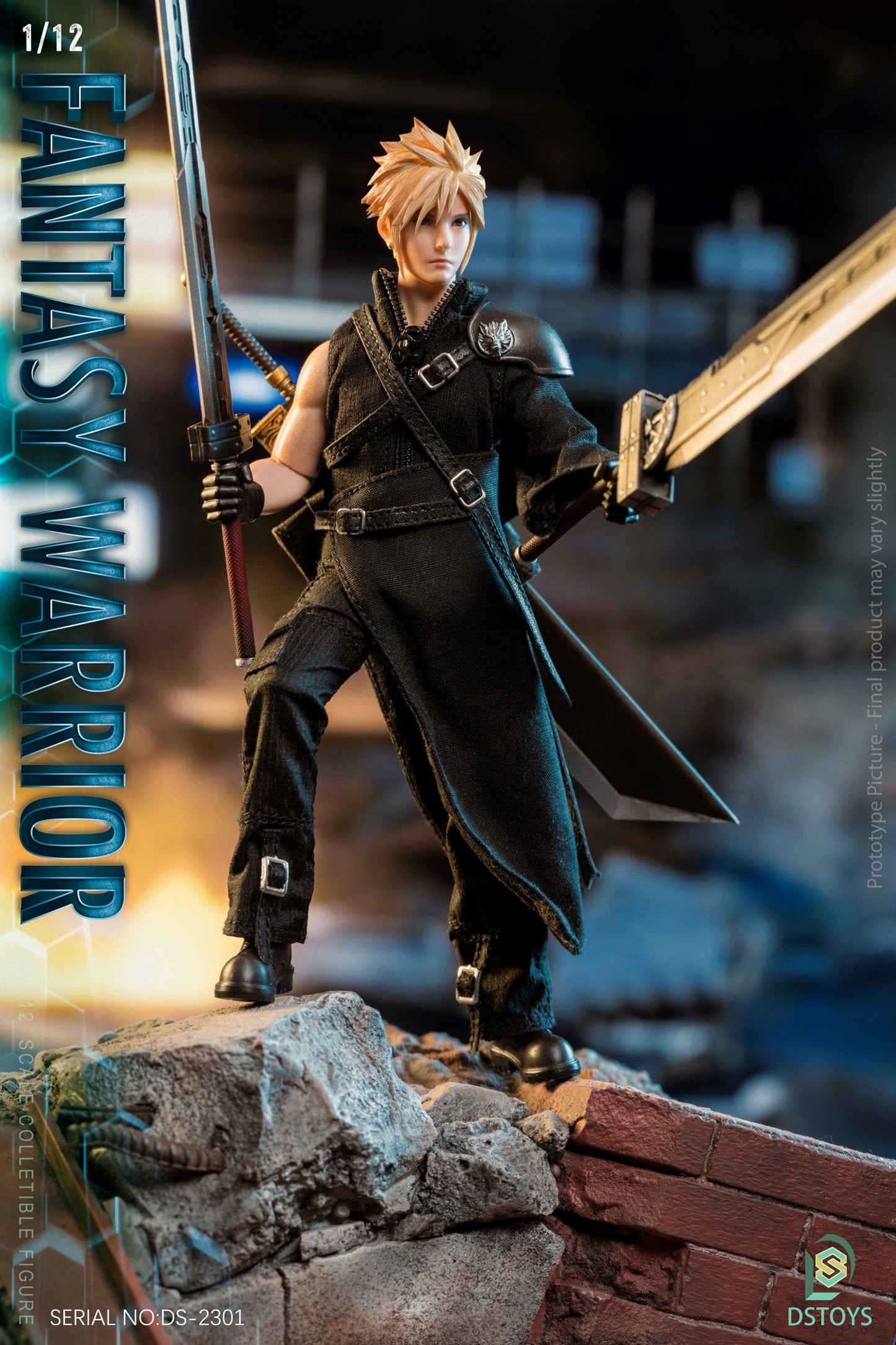 DSToys 1/12 Fantasy Warrior Cloud Piece [Cloud Strife]
