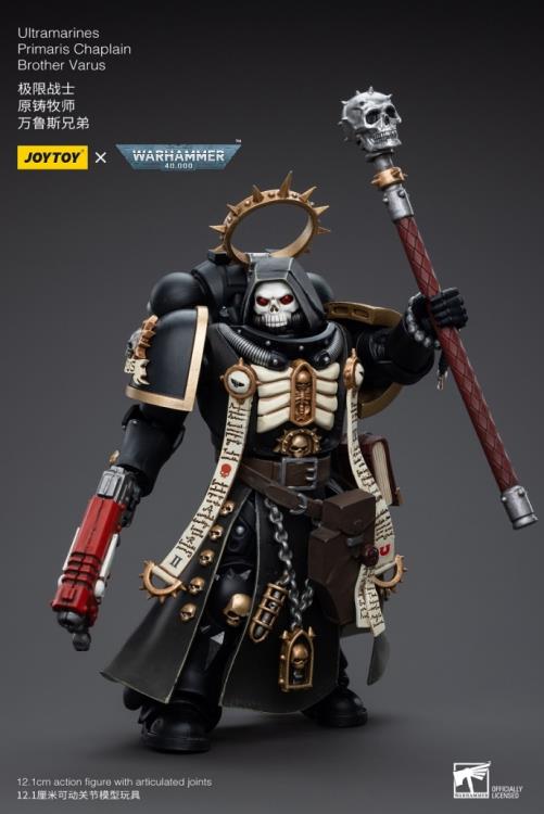 Joytoy 1/18 Warhammer 40K Ultramarines Primaris Chaplain Brother Varus