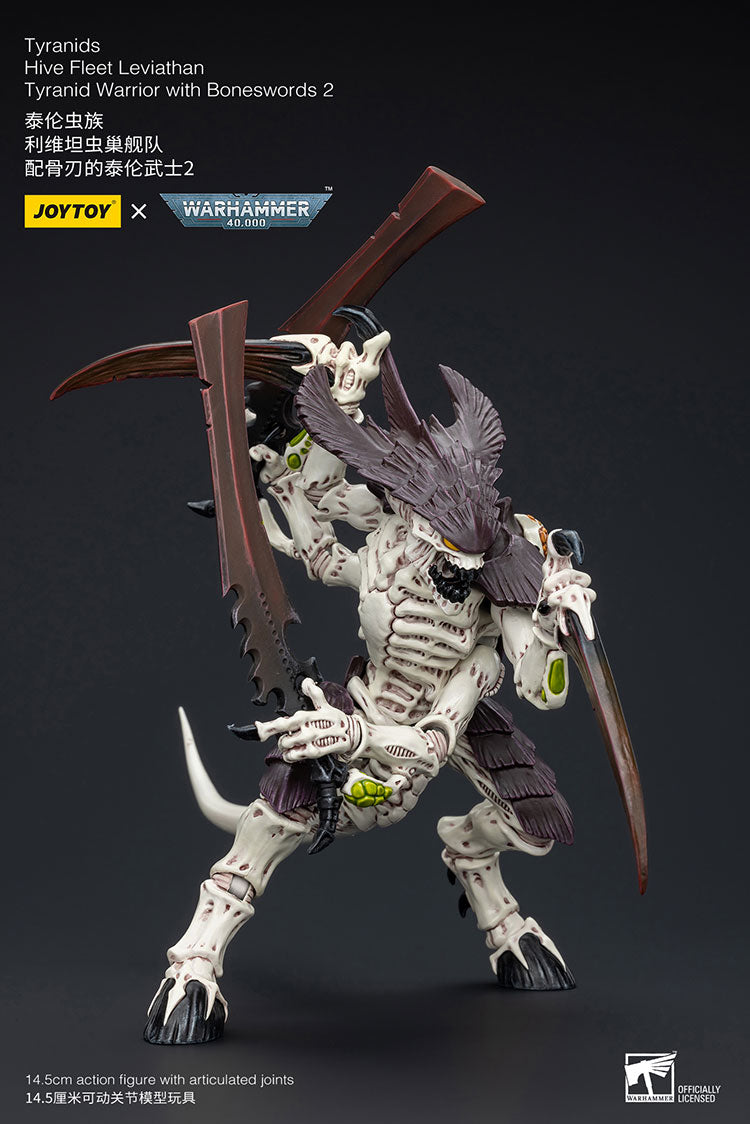 Joytoy 1/18 Warhammer 40k Tyranids Hive Fleet Leviathan Tyranid Warrior with Boneswords 2