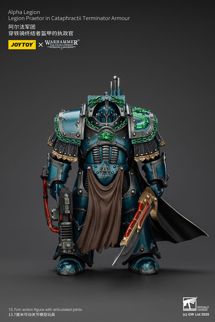 Joytoy 1/18 Warhammer The Horus Heresy Alpha Legion - Legion Praetor in Cataphractii Terminator Armour