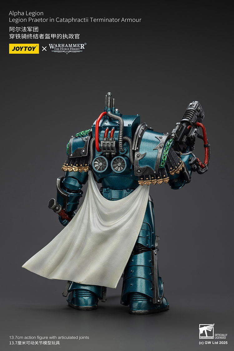 Joytoy 1/18 Warhammer The Horus Heresy Alpha Legion - Legion Praetor in Cataphractii Terminator Armour