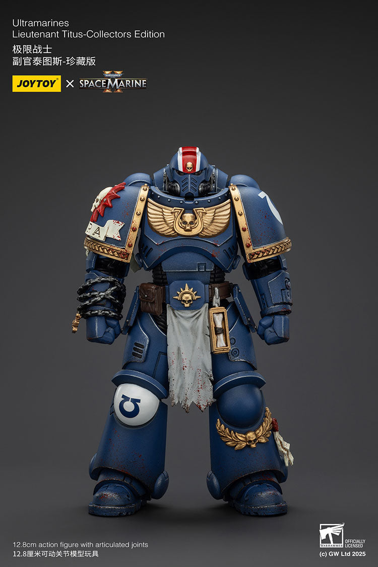 Joytoy 1/18 Warhammer 40k Space Marine 2 Ultramarines Lieutenant Titus [Collectors Edition]
