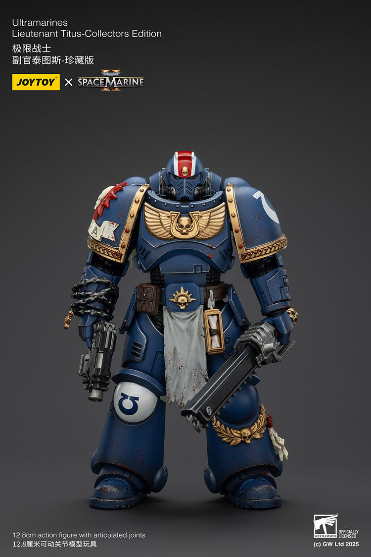 Joytoy 1/18 Warhammer 40k Space Marine 2 Ultramarines Lieutenant Titus [Collectors Edition]