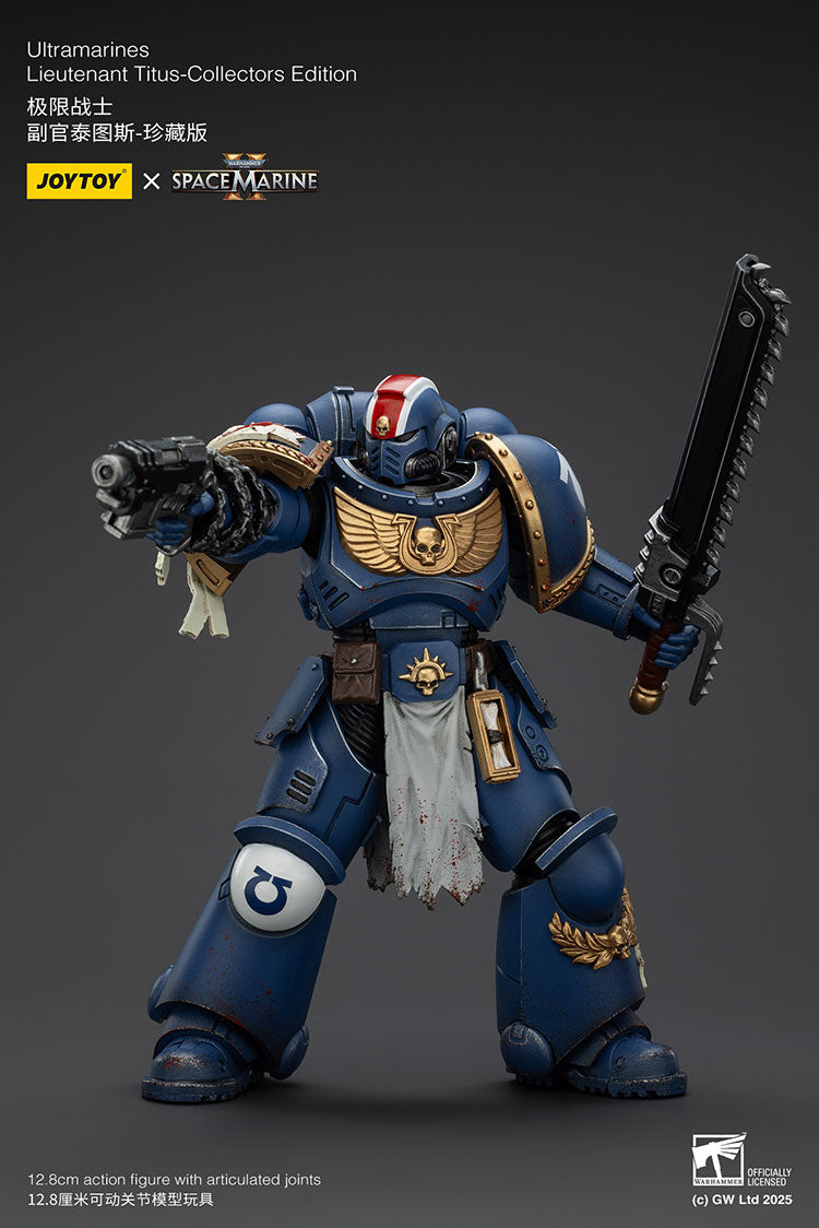 Joytoy 1/18 Warhammer 40k Space Marine 2 Ultramarines Lieutenant Titus [Collectors Edition]