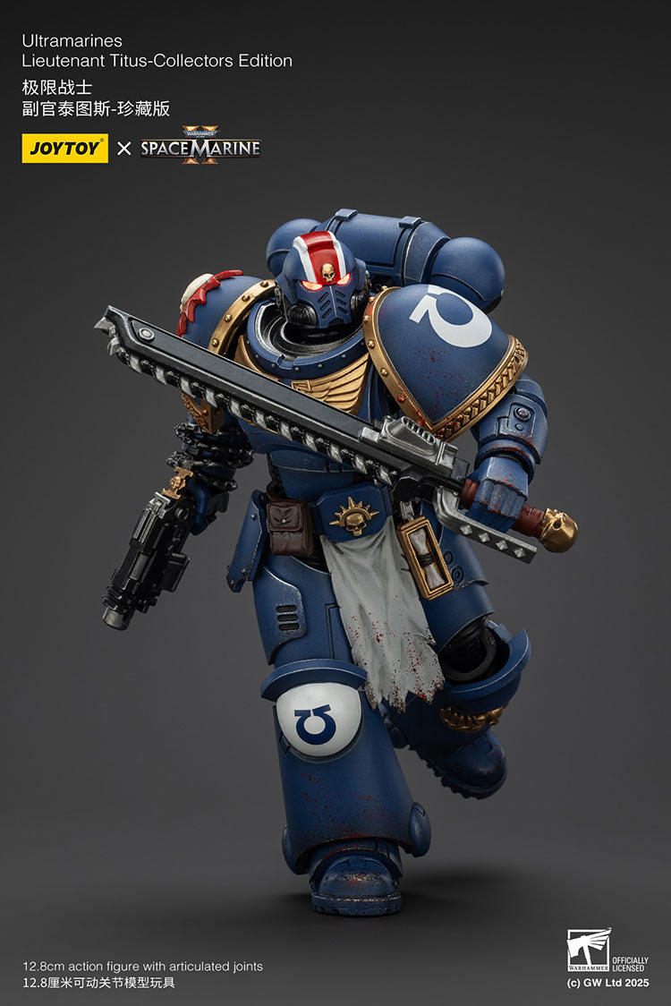 Joytoy 1/18 Warhammer 40k Space Marine 2 Ultramarines Lieutenant Titus [Collectors Edition]