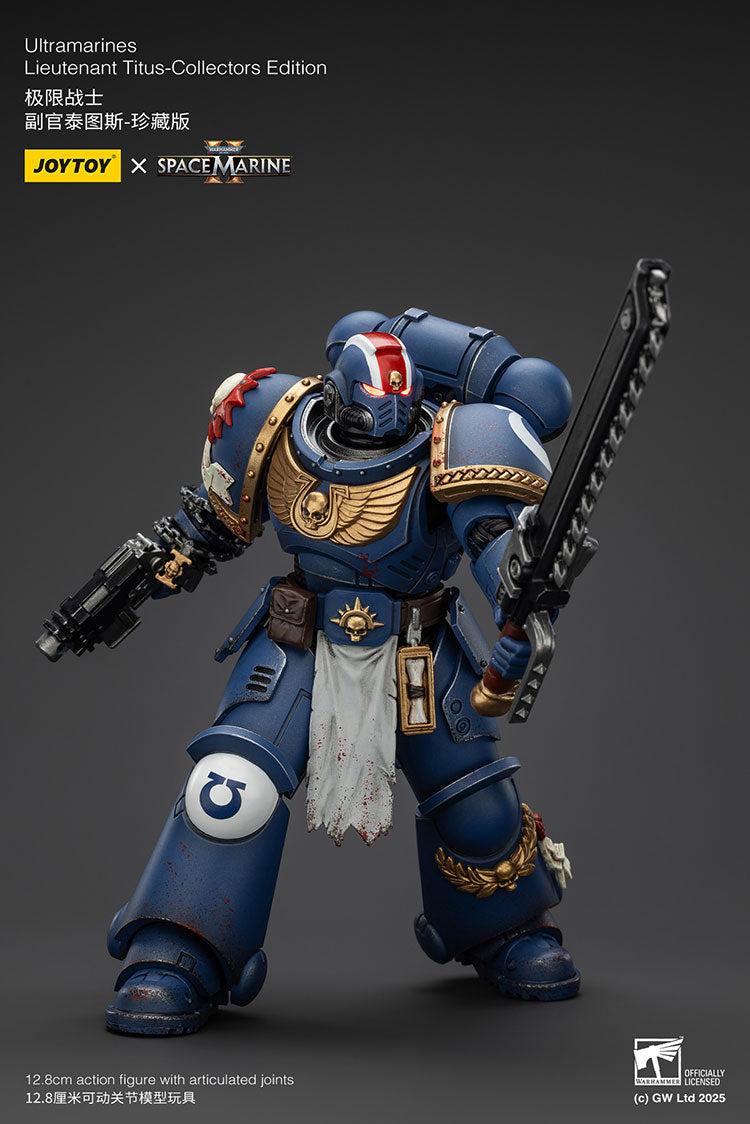 Joytoy 1/18 Warhammer 40k Space Marine 2 Ultramarines Lieutenant Titus [Collectors Edition]